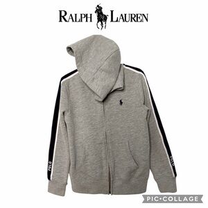 Polo Ralph Lauren kids gray Full Zip Hooded Logo jacket size small